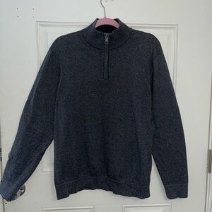 Bonobos Men's Charcoal Zip-Up Sweater